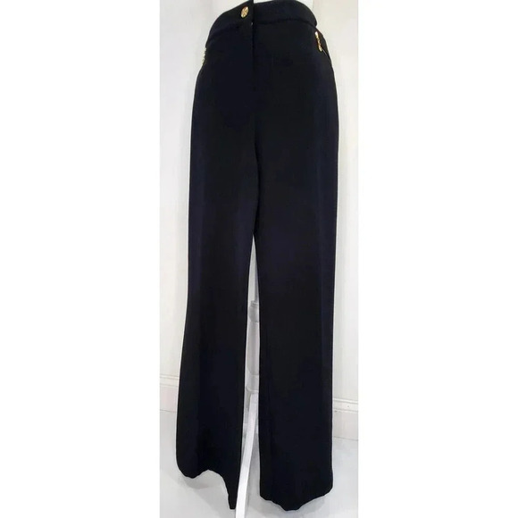 St John Sport By Marie Grey  Black With Gold Accents  Size 8 - Picture 1 of 10